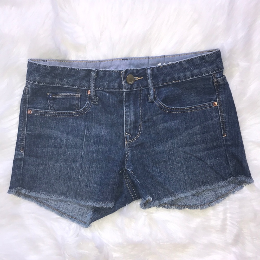 GAP Dark Denim Cut Off Shorts